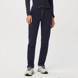 FIGS navy high waisted Yola- Skinny Scrub Pant